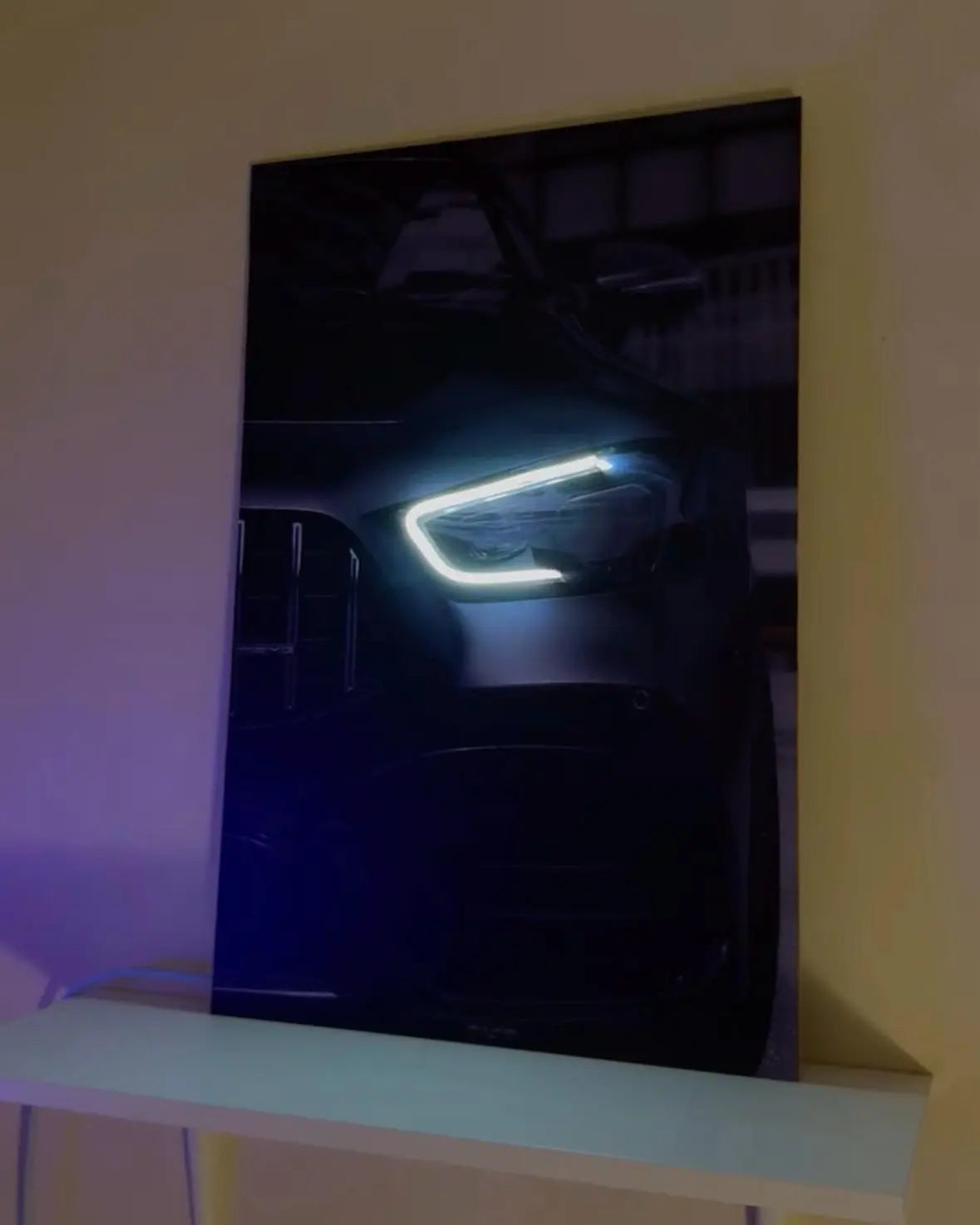 AMG GT NEON Poster (white LED) - Essentials Series