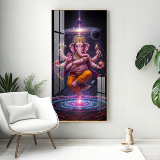 Ganesh Ji Premium Acrylic Glow Light Frame