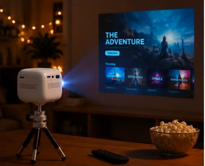 Pico 14 Rechargeables DLP Mini Projector| 720p Full HD | 1600 Lumens | Upto 100" Display | Auto Keystone & Focus | Wi-Fi/Bluetooth