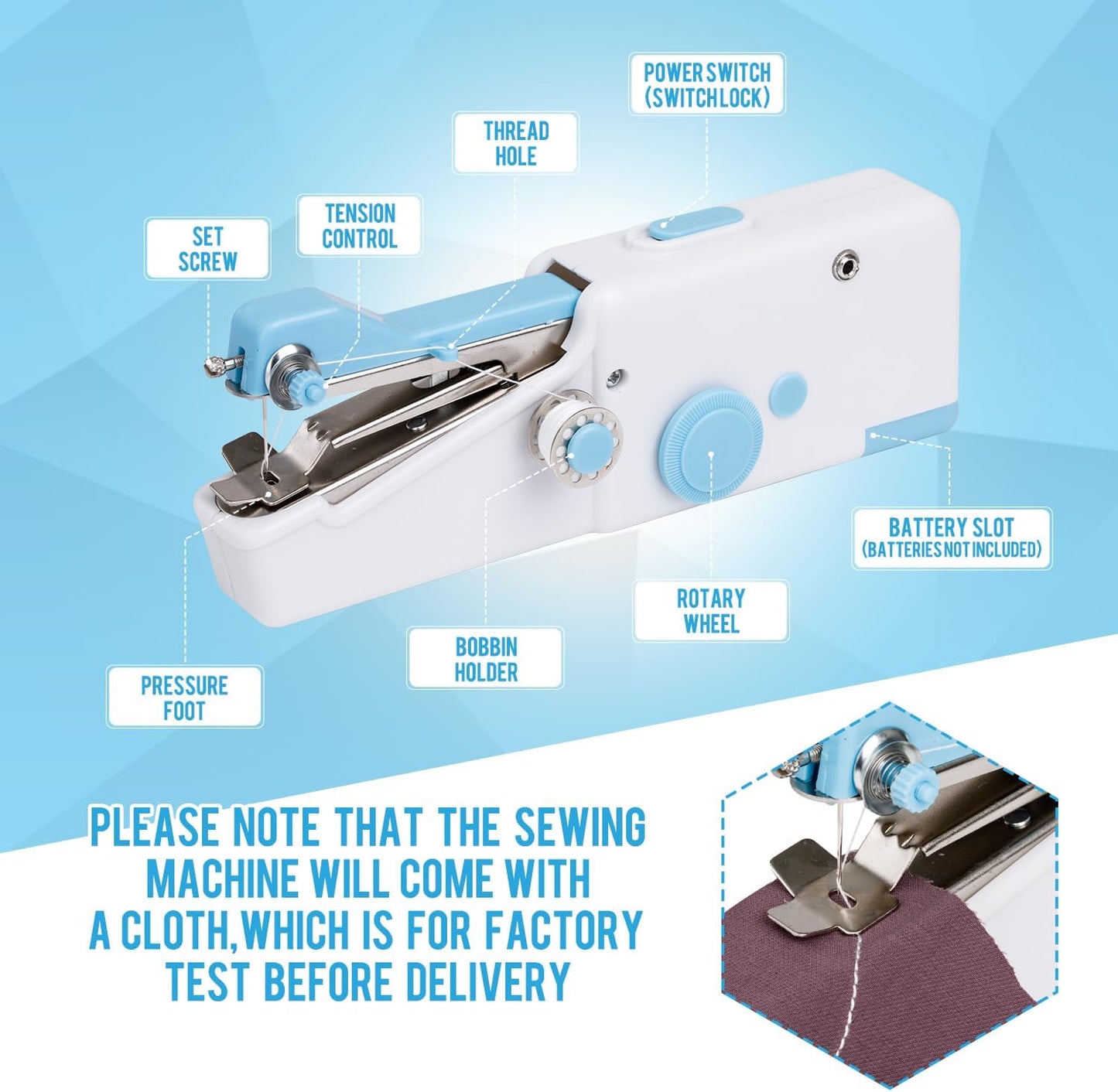Mini Sewing Machine (Battery operated)