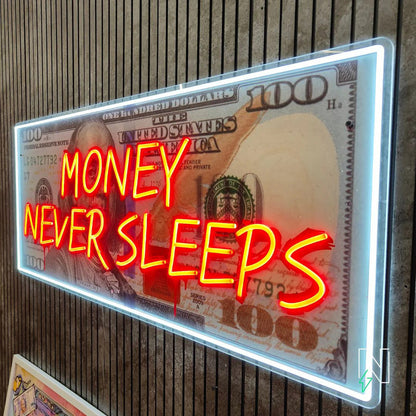 Money Never Sleeps Neon