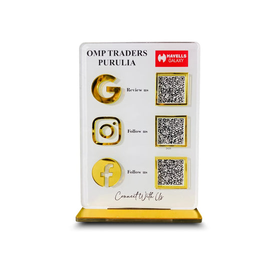 3 QR Vertical Digital Standee