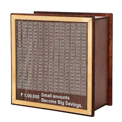 Wooden Money Saving Box | One Lakh Saving Box | Small Amount Becomes Big Savings