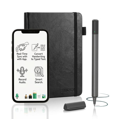 SyncPen Digital Notebook Pen Set – Real Time Sync from Paper to App, Bluetooth Smart Pen with OCR, Audio Recording & Cloud Storage | iOS & Android Compatible